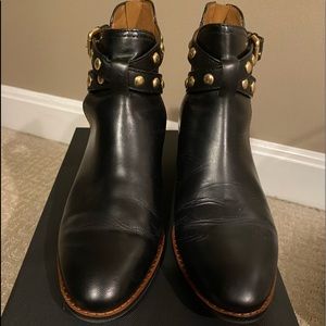 Mint pre owned Coach leather booties, Sz 8